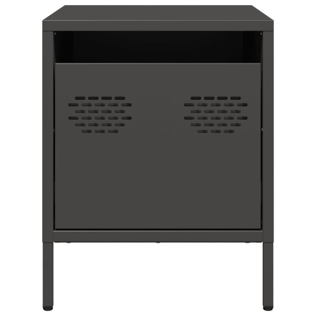 Mesa de cabeceira 35x39x43,5 cm aço preto