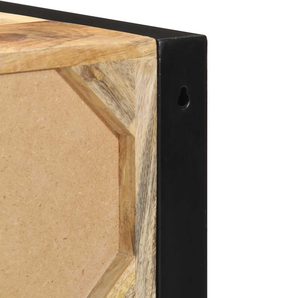 Bedside table 40x35x40 cm solid rough mango wood