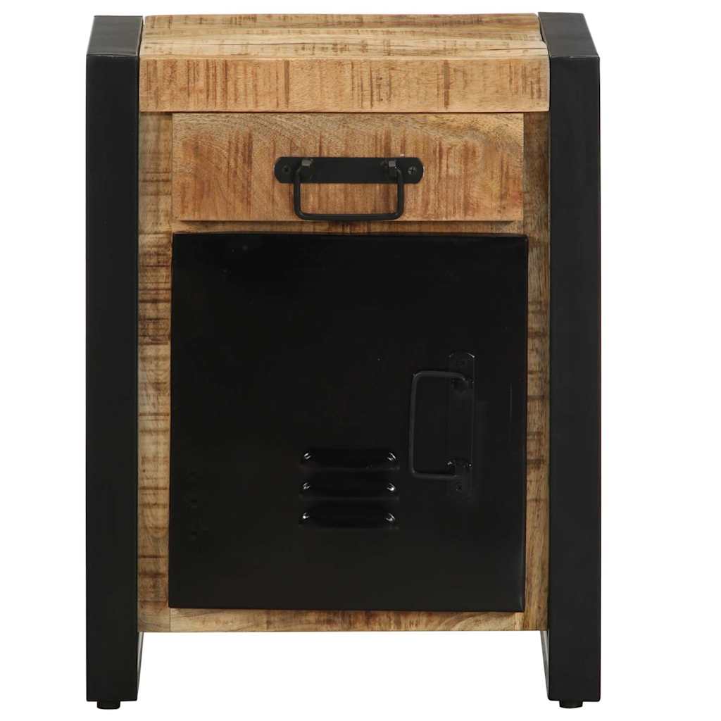 2-piece solid mango wood bedside tables