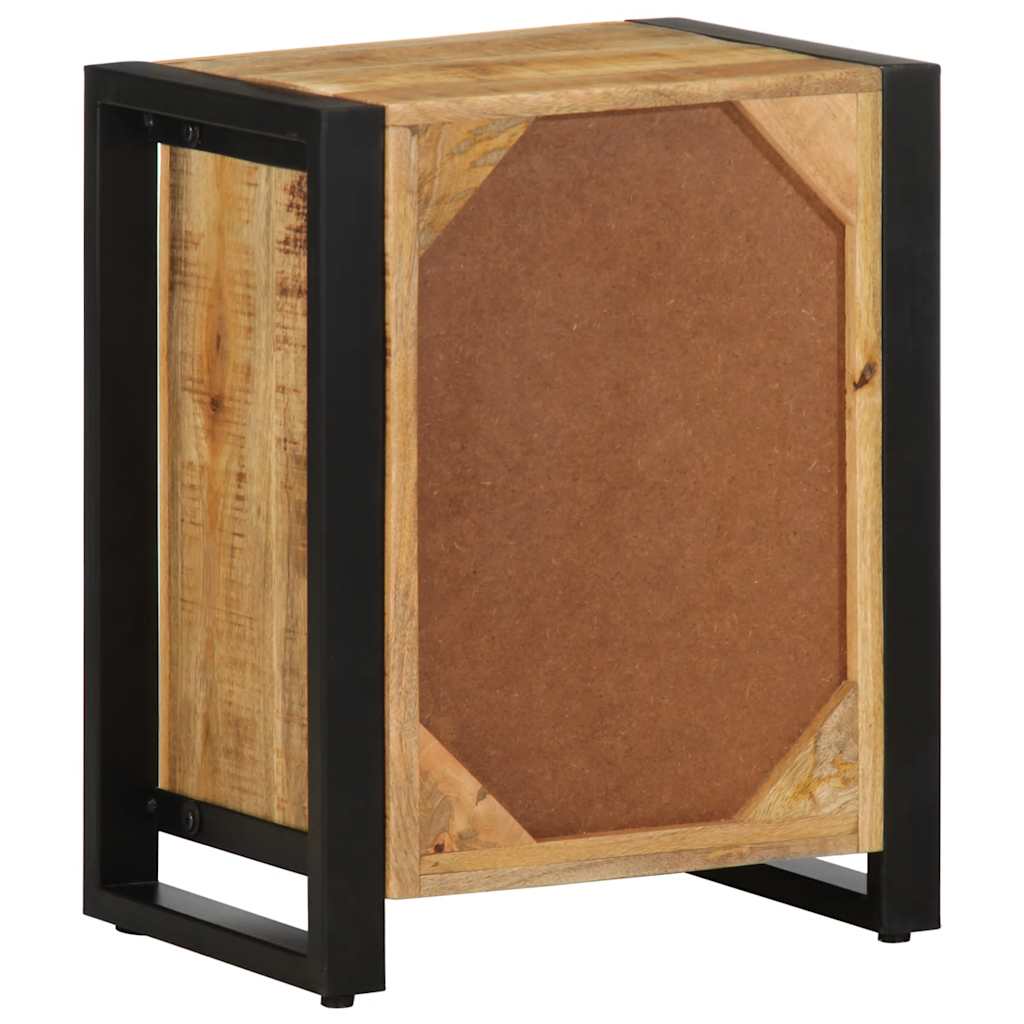 2-piece solid mango wood bedside tables
