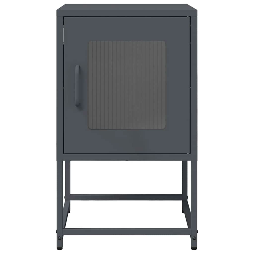 Mesa de cabeceira 36x39x60,5 cm aço laminado a frio antracite