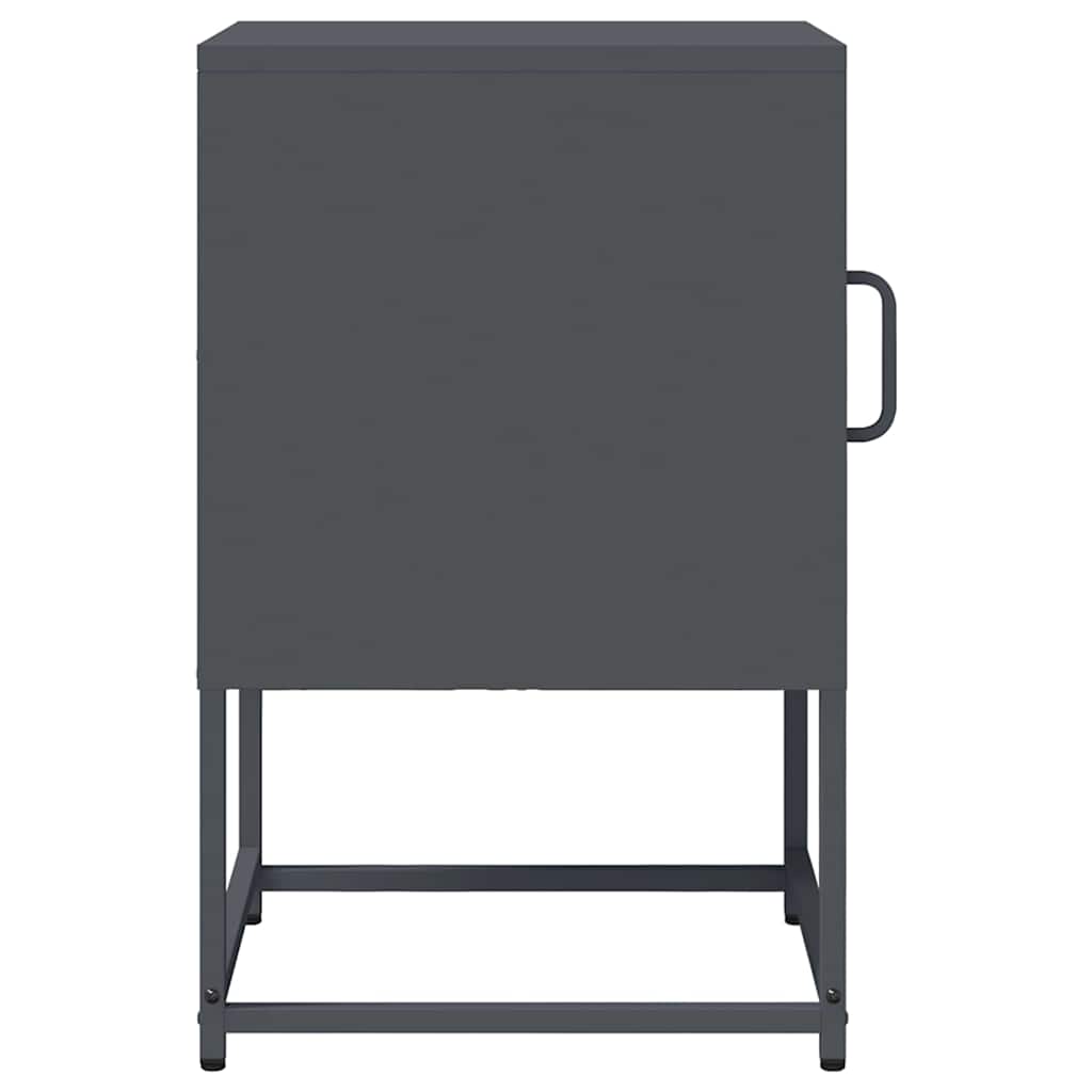 Mesa de cabeceira 36x39x60,5 cm aço laminado a frio antracite