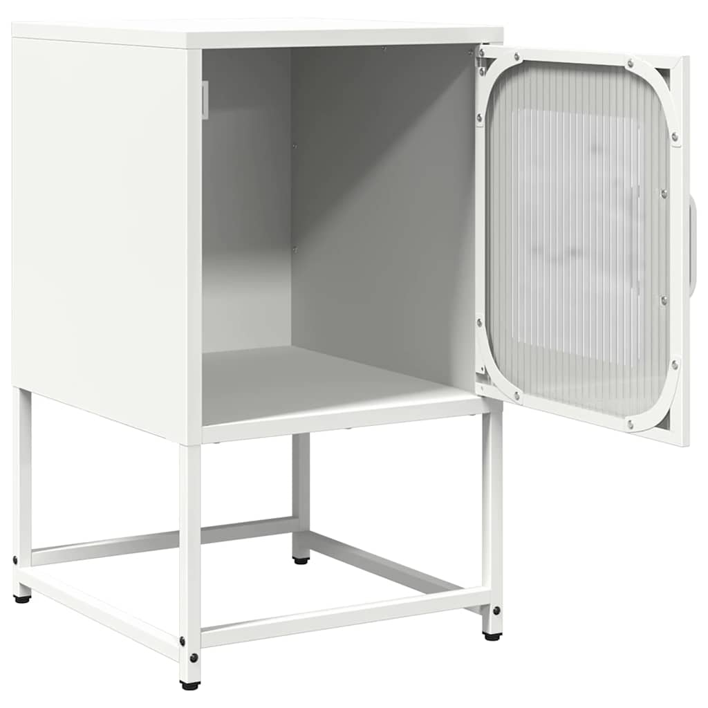Mesa de cabeceira 36x39x60,5 cm aço laminado a frio branco