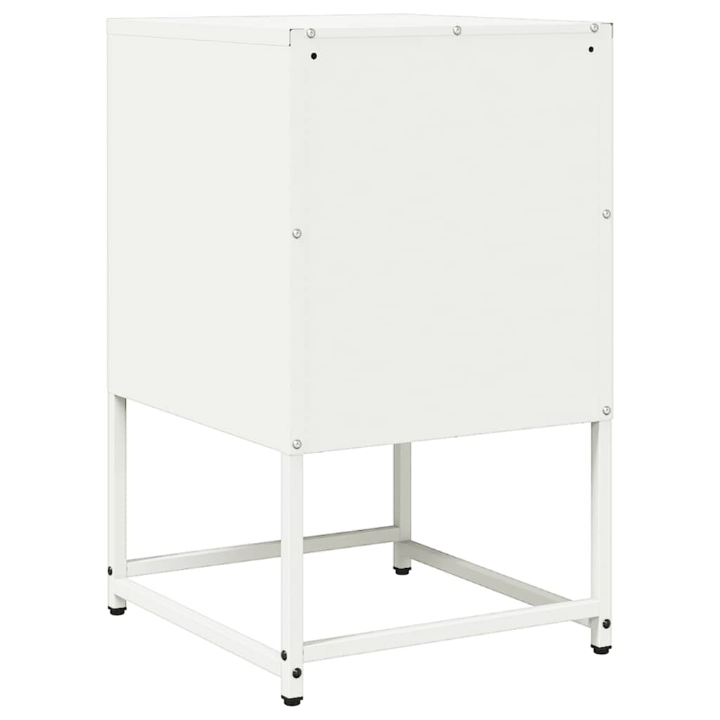 Mesa de cabeceira 36x39x60,5 cm aço laminado a frio branco