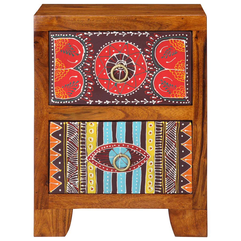 Bedside table 35x35x45 cm solid acacia wood