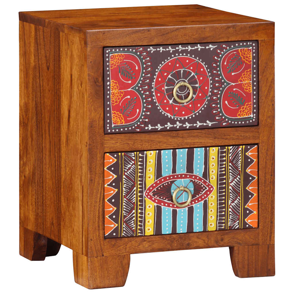 Bedside table 35x35x45 cm solid acacia wood