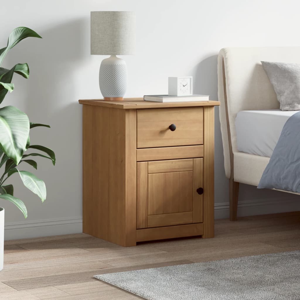 Panama bedside table 46x40x57 cm solid pine wood