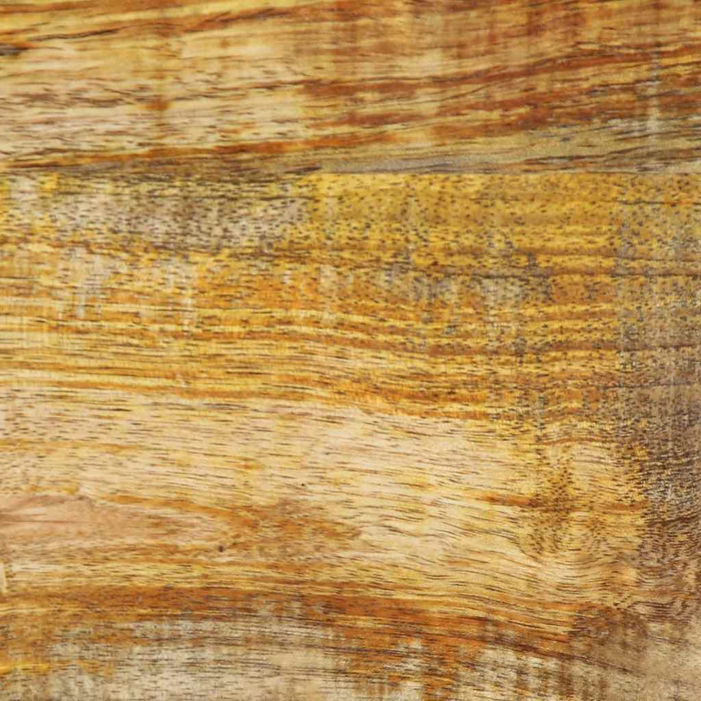 Bedside table 50x27x50 cm solid rough mango wood