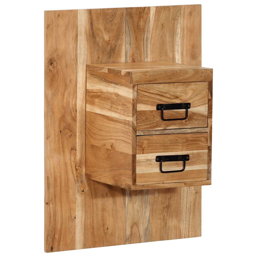 Bedside table 60x32x80 cm solid acacia wood