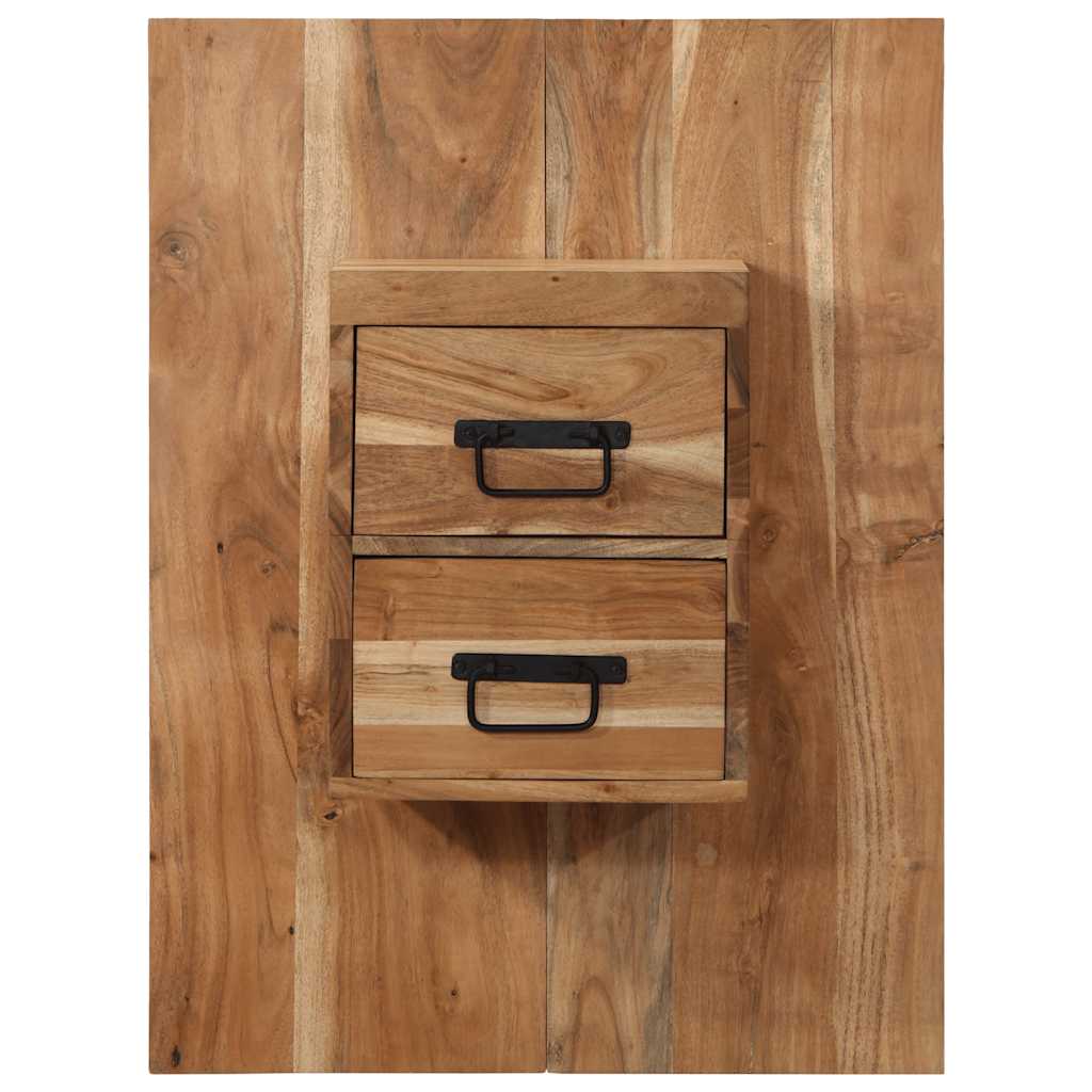 Bedside table 60x32x80 cm solid acacia wood