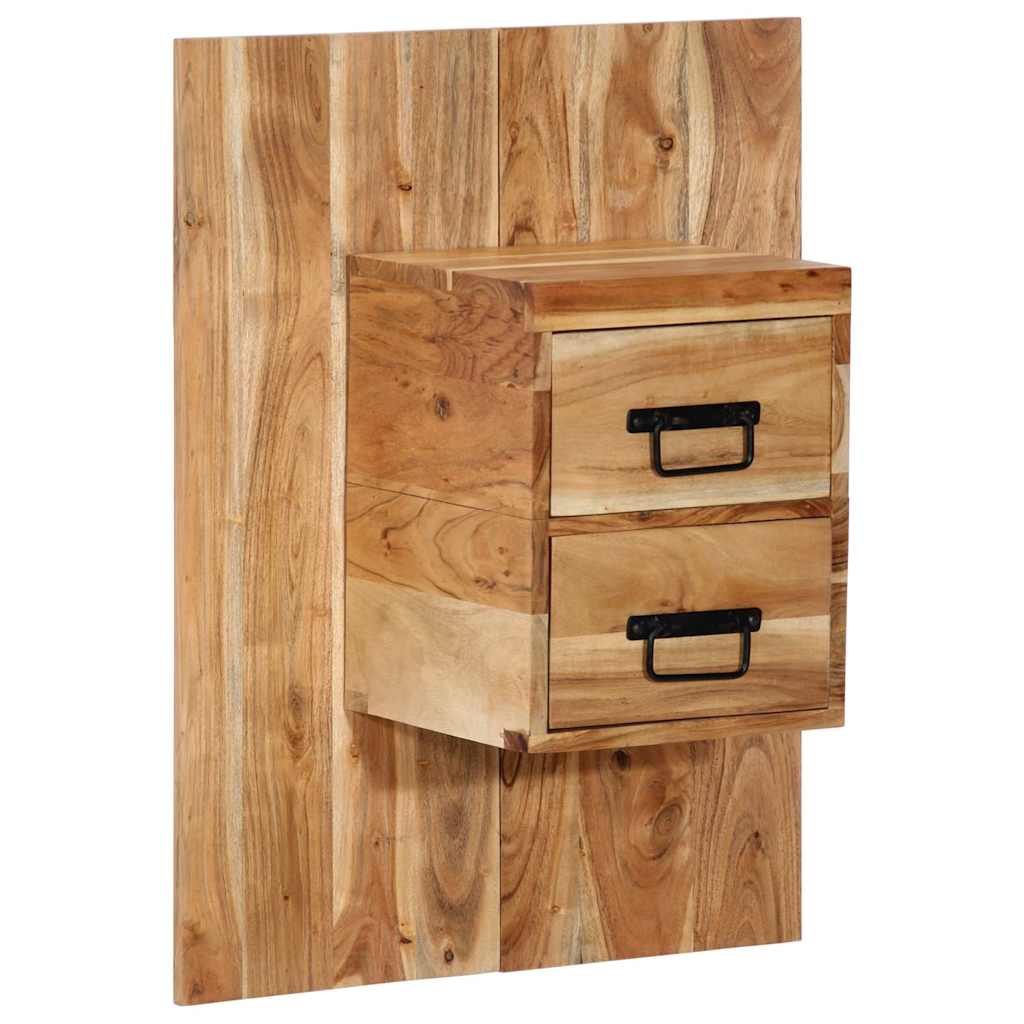 Bedside table 60x32x80 cm solid acacia wood