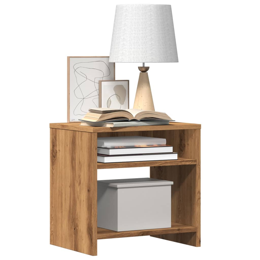Bedside table 2 pcs made of artisian oak wood