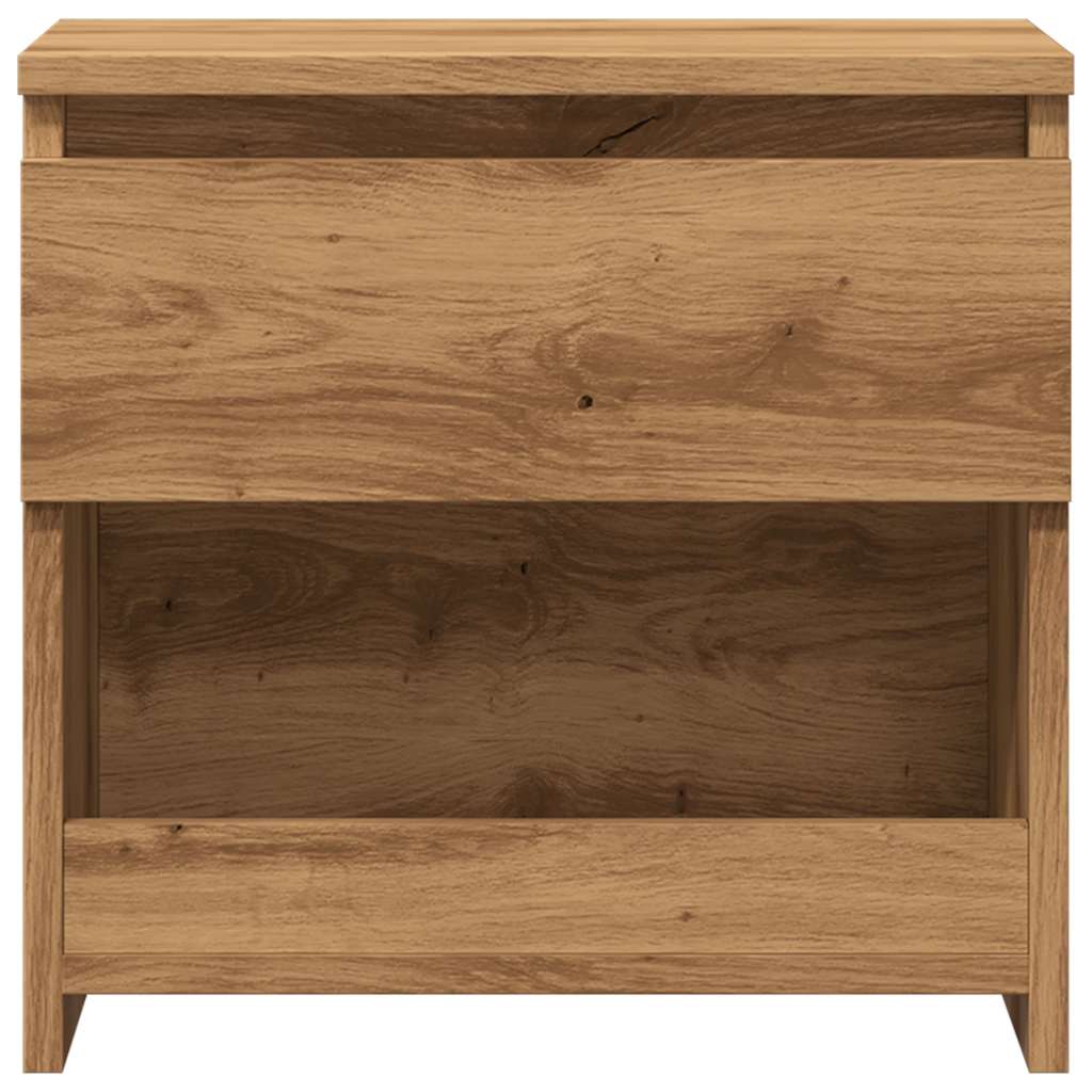 Mesa cabeceira 40x30x39 cm derivados madeira carvalho artisiano