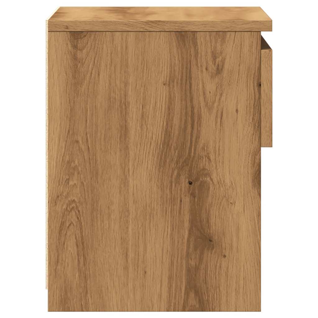 Mesa cabeceira 40x30x39 cm derivados madeira carvalho artisiano