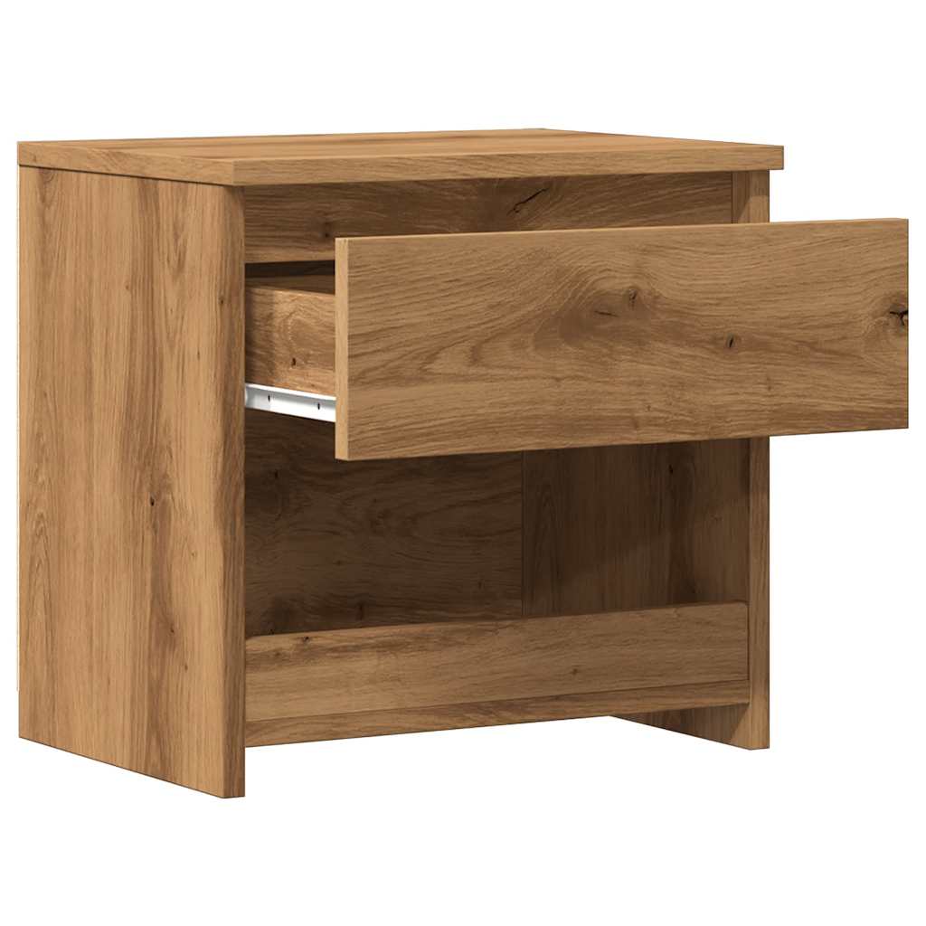 Mesa cabeceira 40x30x39 cm derivados madeira carvalho artisiano
