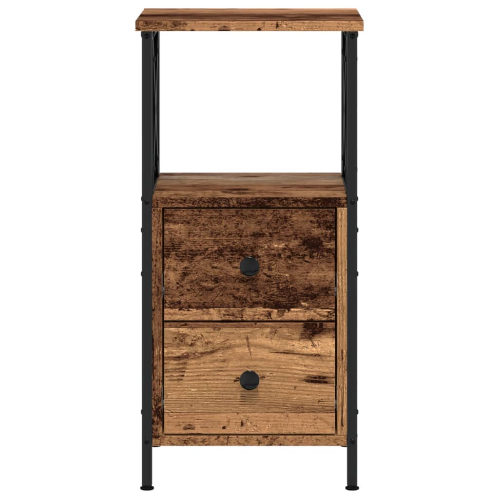 Mesa de cabeceira 34x35,5x70 cm derivados de madeira preto
