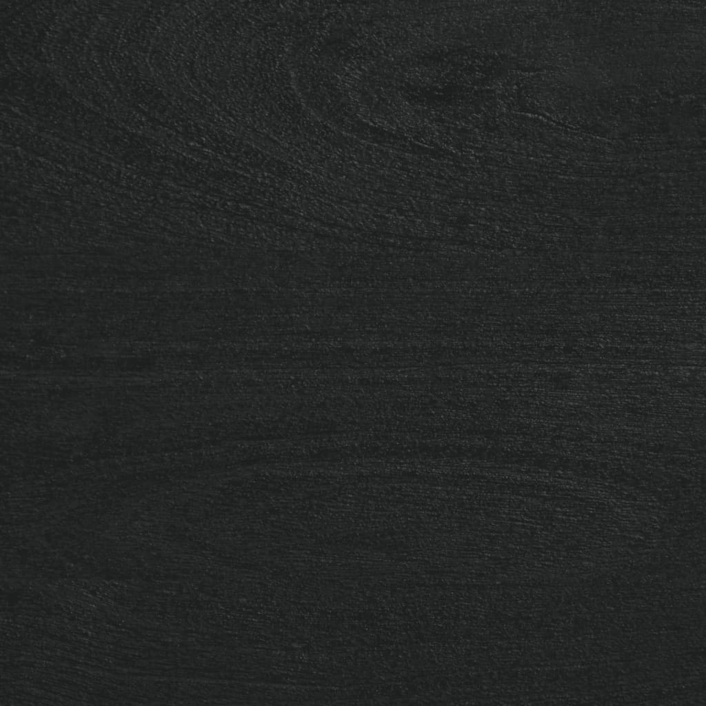 Bedside table 40x33x46 cm black wood derivatives