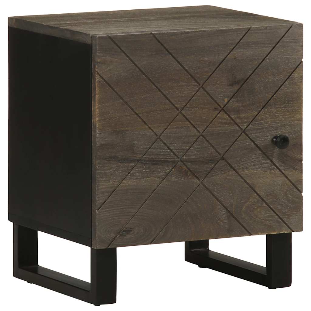 Bedside tables 2 pcs 40x33x46 cm solid mango wood black