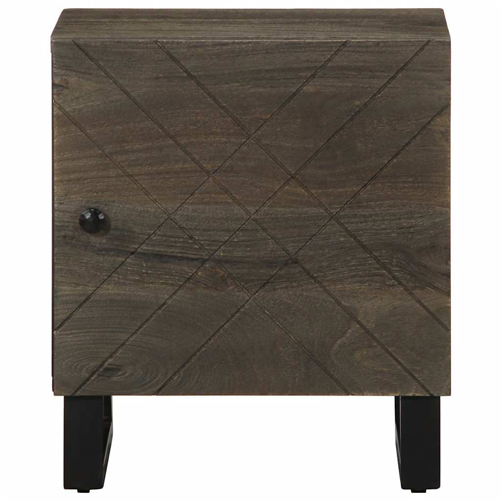 Bedside tables 2 pcs 40x33x46 cm solid mango wood black