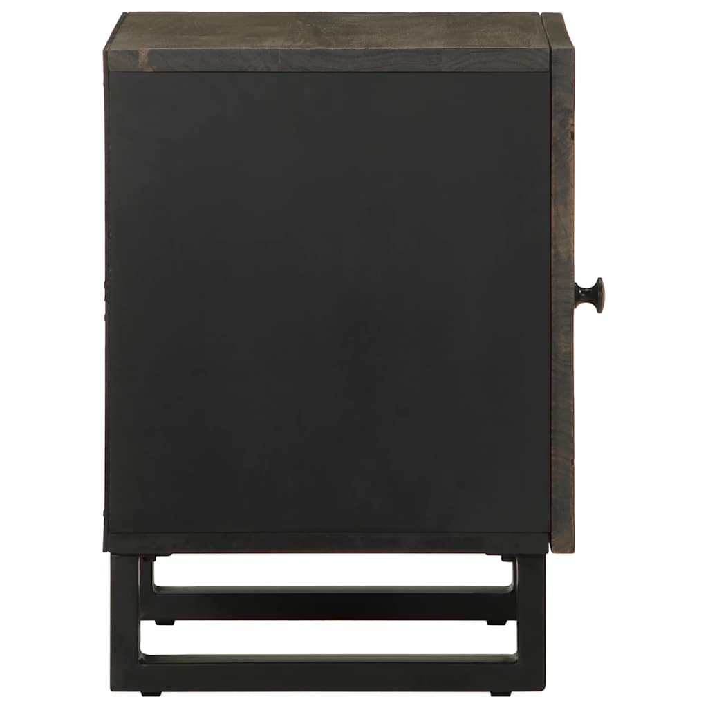 Bedside tables 2 pcs 40x33x46 cm solid mango wood black