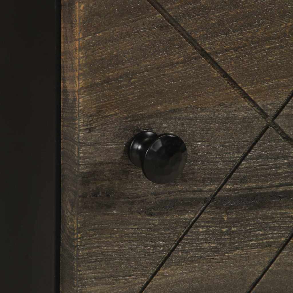 Bedside tables 2 pcs 40x33x46 cm solid mango wood black