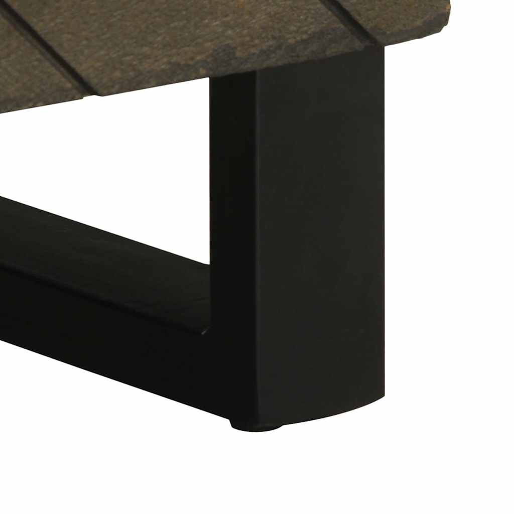Mesa de cabeceira 40x33x46 cm madeira de mangueira maciça preto