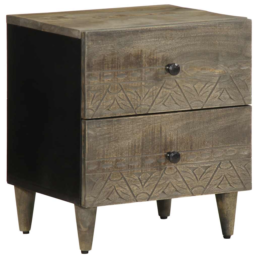Light grey bedside tables 2 pcs 40x33x46 cm