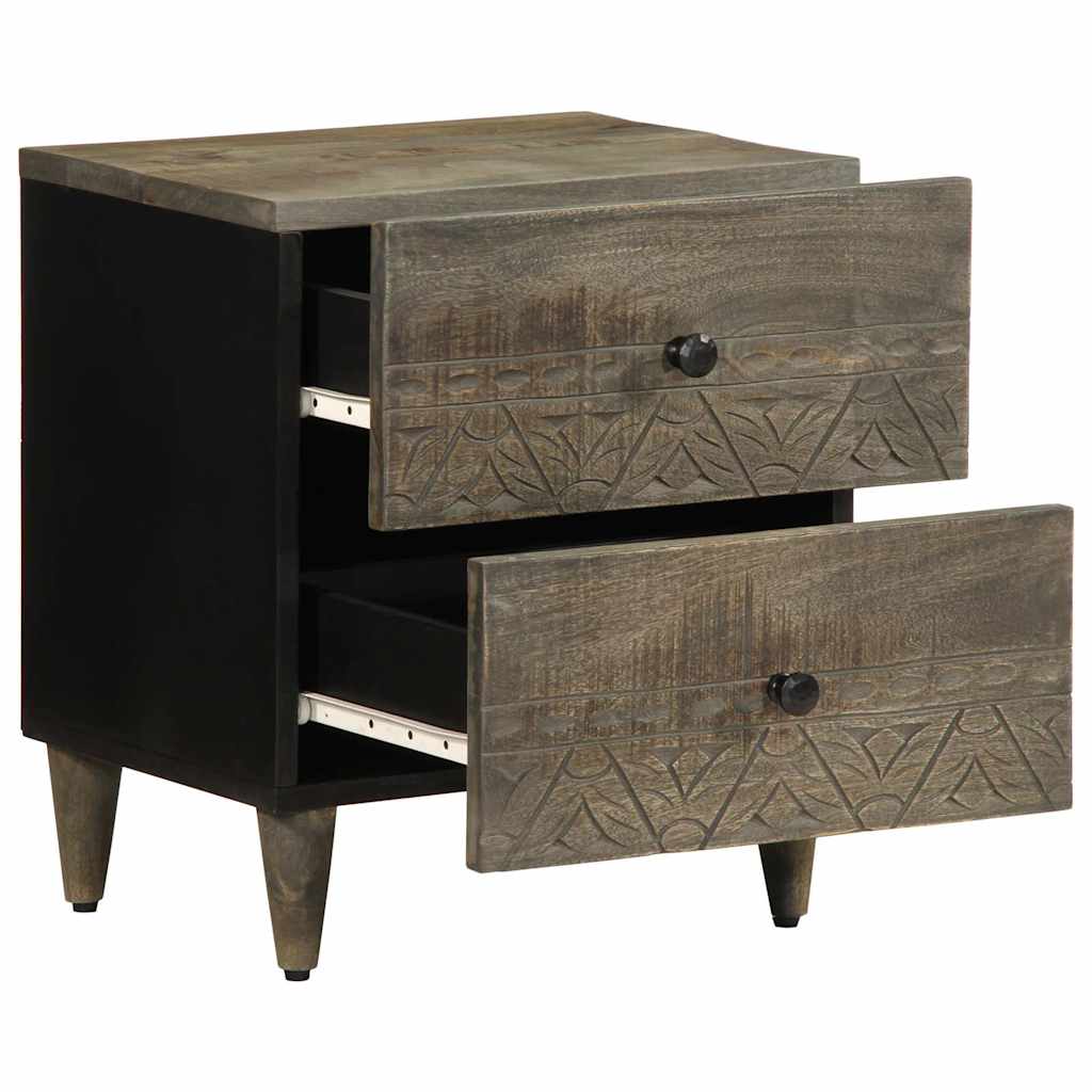 Light grey bedside tables 2 pcs 40x33x46 cm