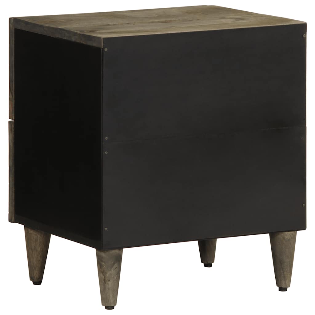 Light grey bedside tables 2 pcs 40x33x46 cm