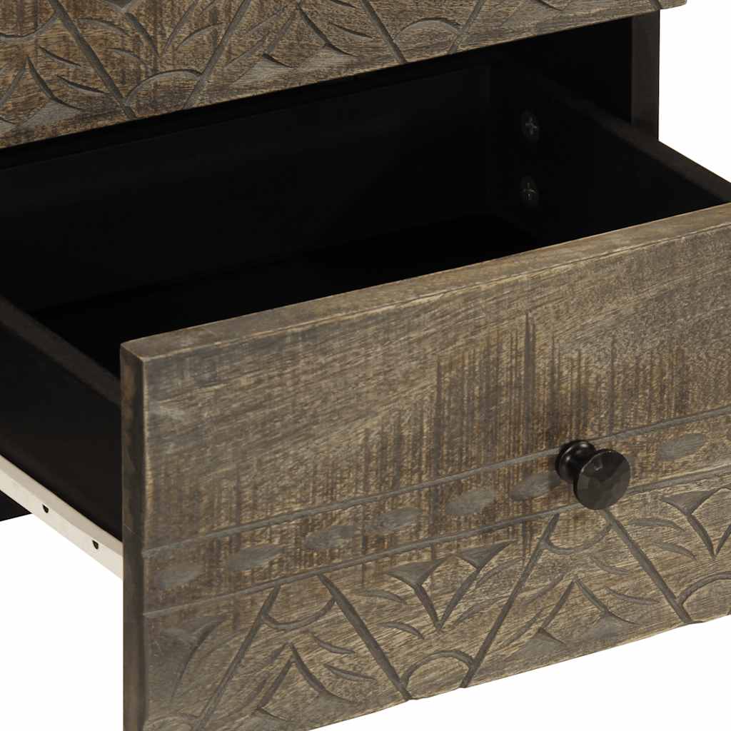 Light grey bedside tables 2 pcs 40x33x46 cm