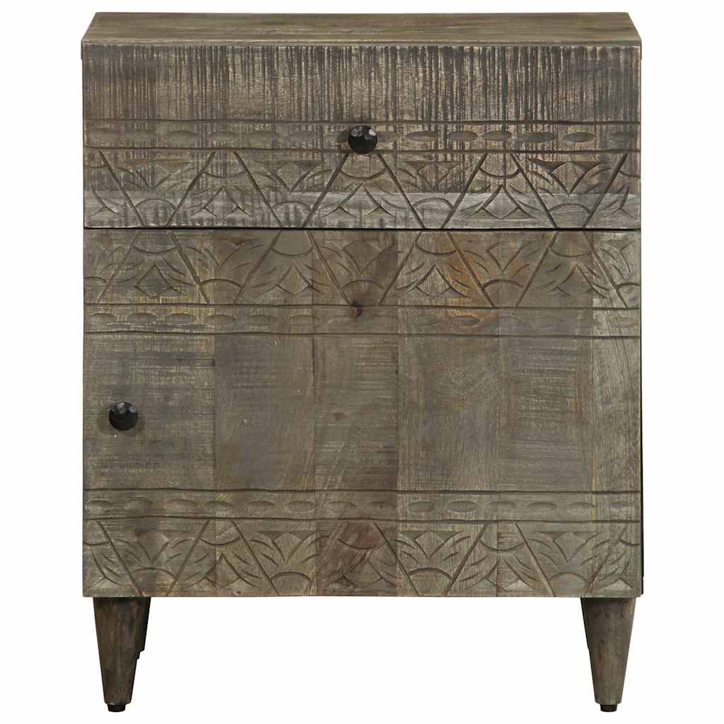 Light grey bedside table 50x33x60 cm