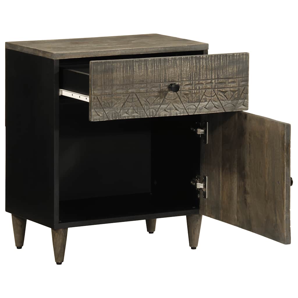Light grey bedside table 50x33x60 cm