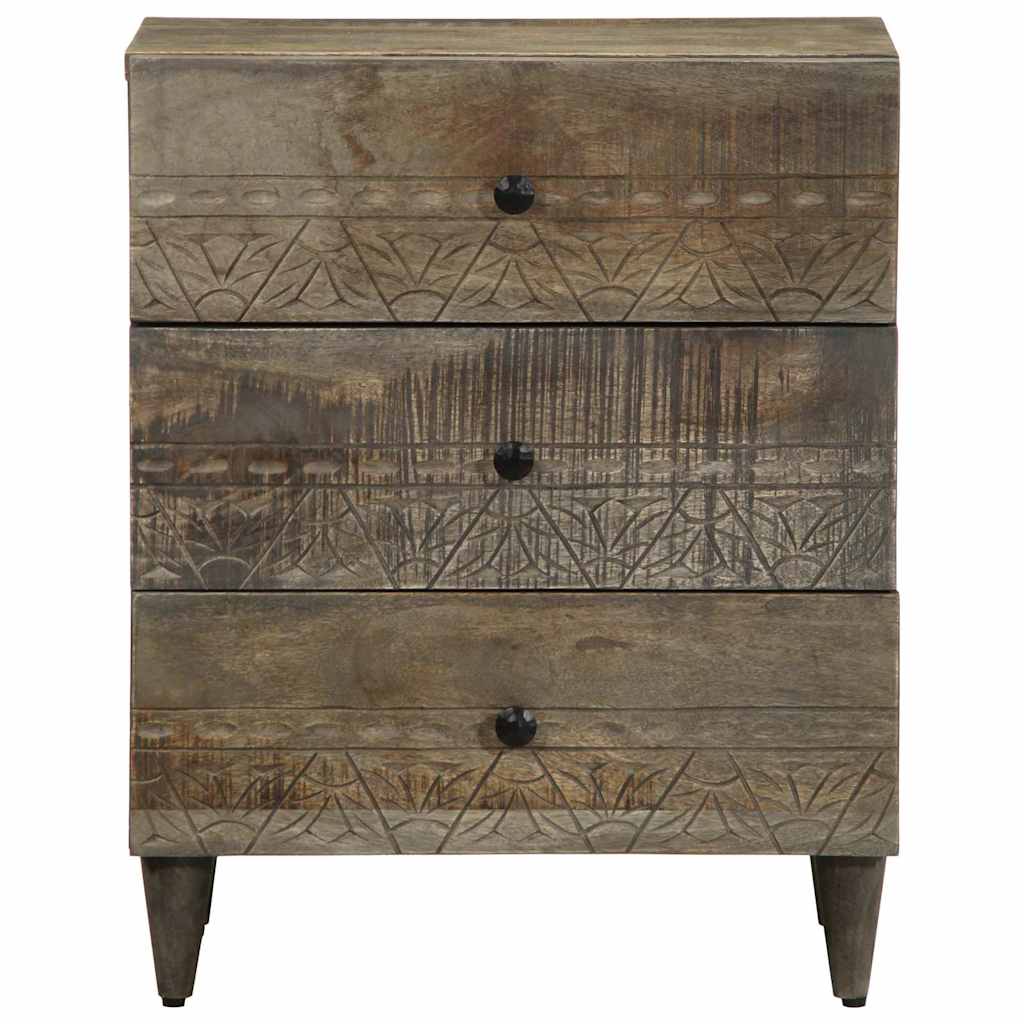 Light grey bedside table 50x33x60 cm
