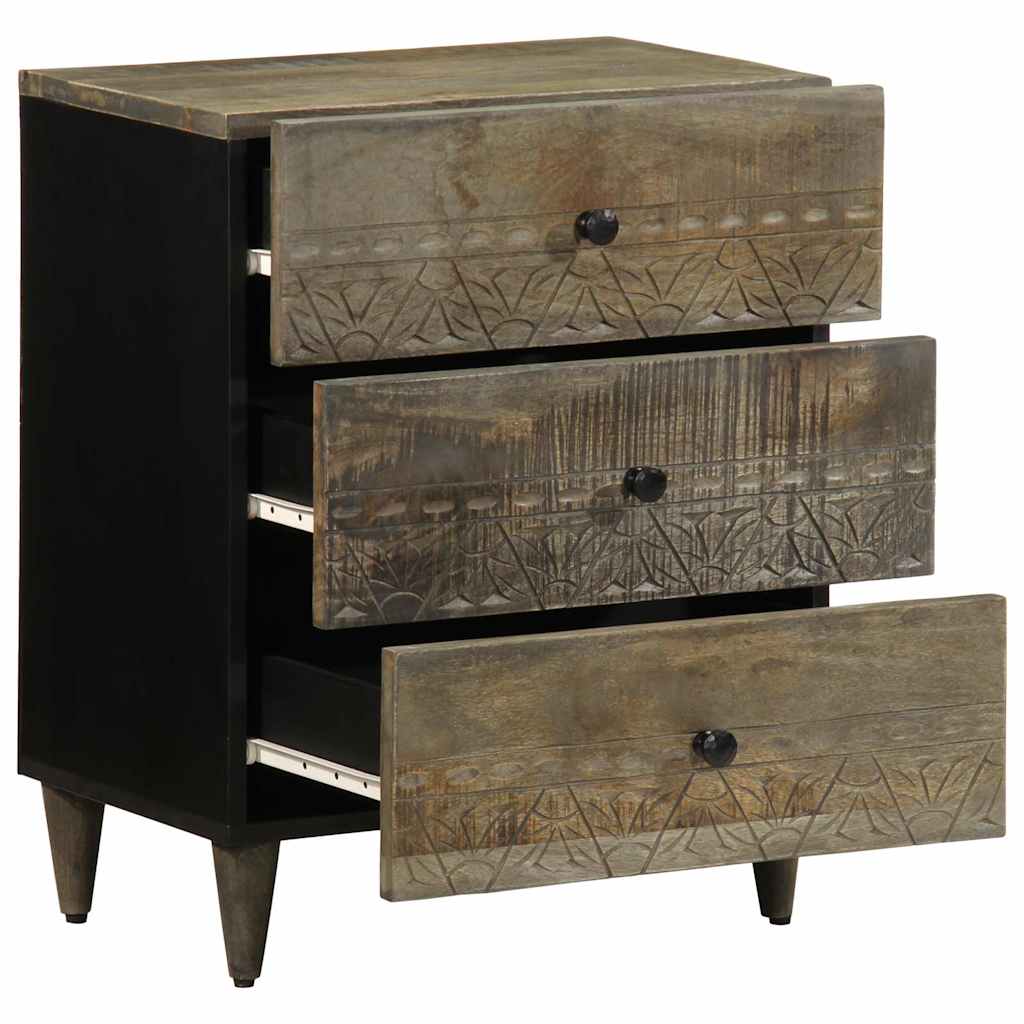 Light grey bedside table 50x33x60 cm