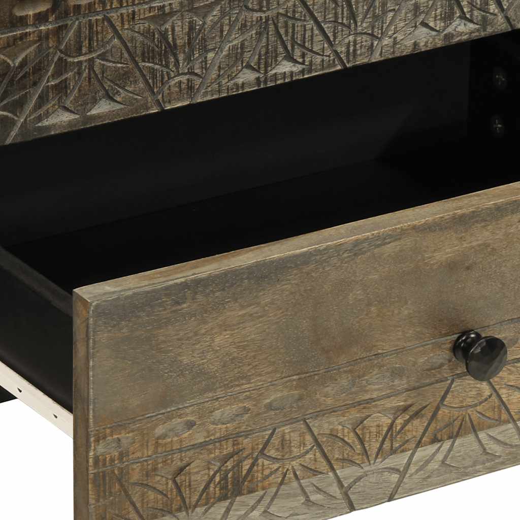 Light grey bedside table 50x33x60 cm