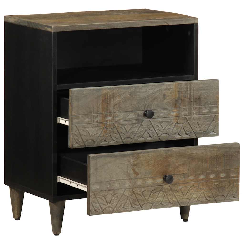 Light grey bedside table 50x33x60 cm