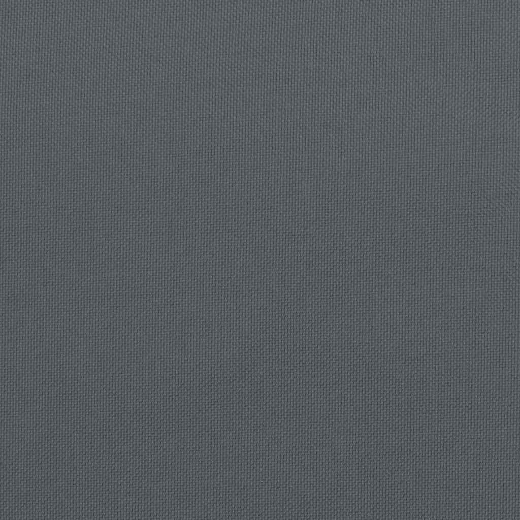 Espreguiçadeira dobrável 175x54x8,5 cm tecido Oxford antracite