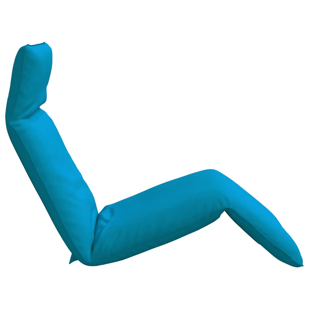 Espreguiçadeira dobrável 175x54x8,5 cm tecido Oxford azul-claro