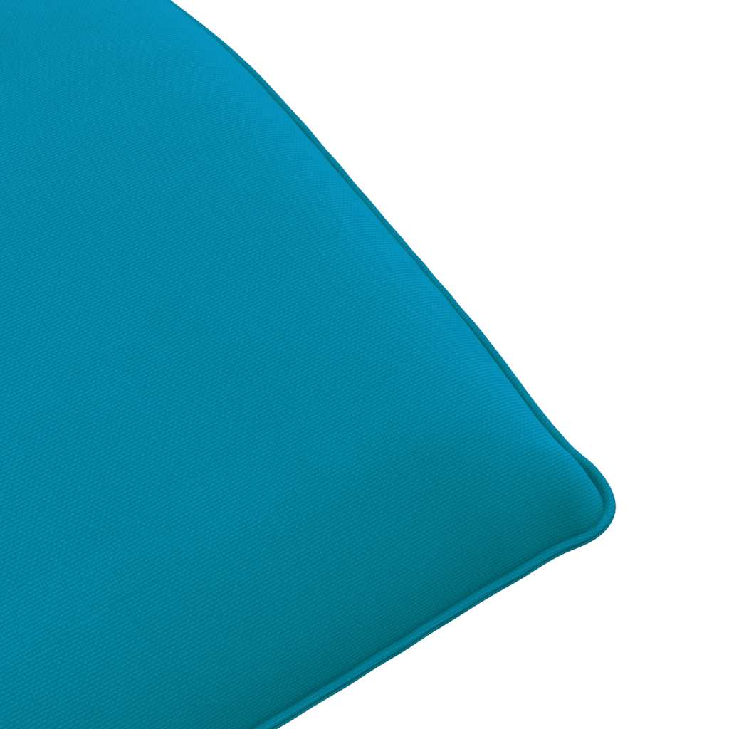 Espreguiçadeira dobrável 175x54x8,5 cm tecido Oxford azul-claro