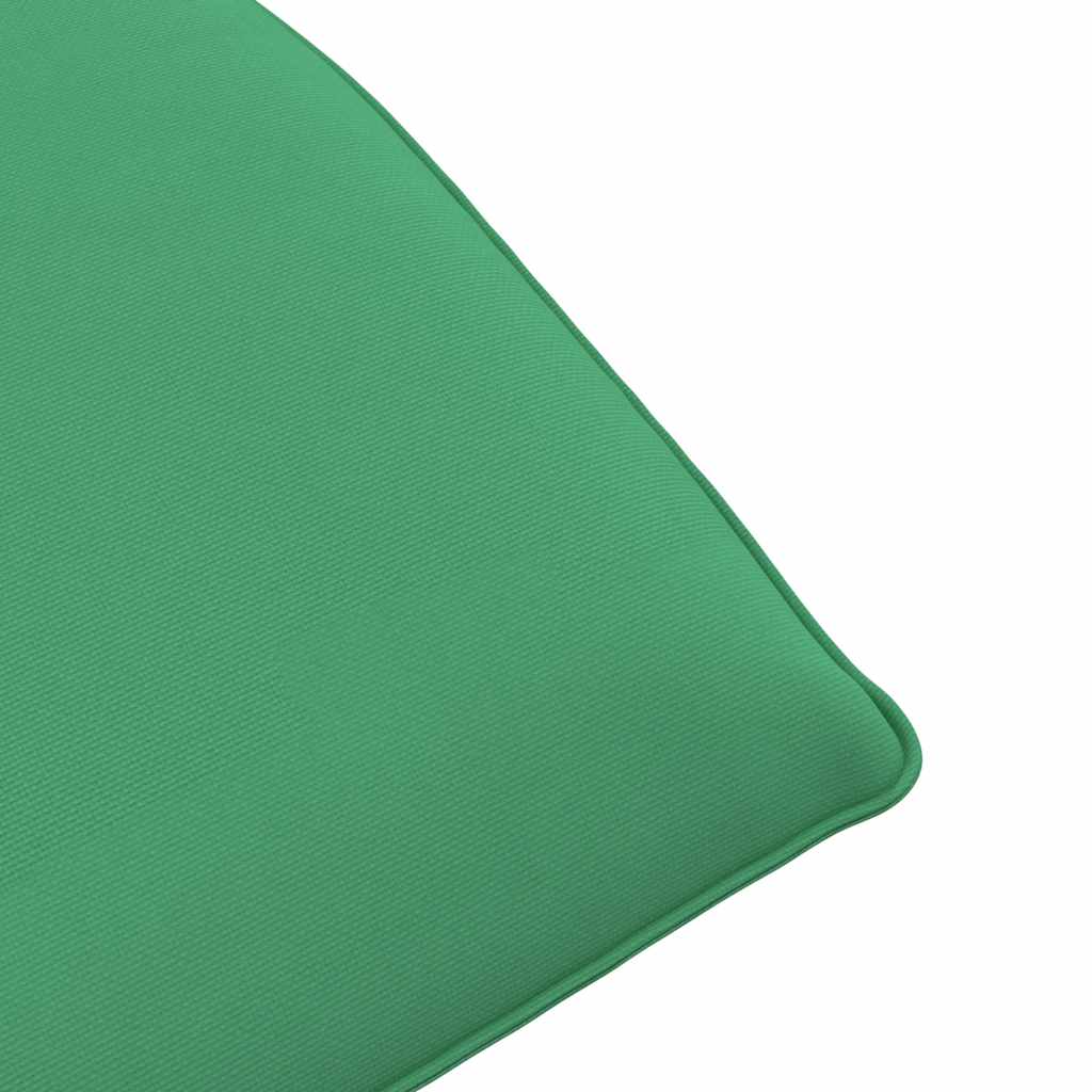 Espreguiçadeira dobrável 175x54x8,5 cm tecido Oxford verde