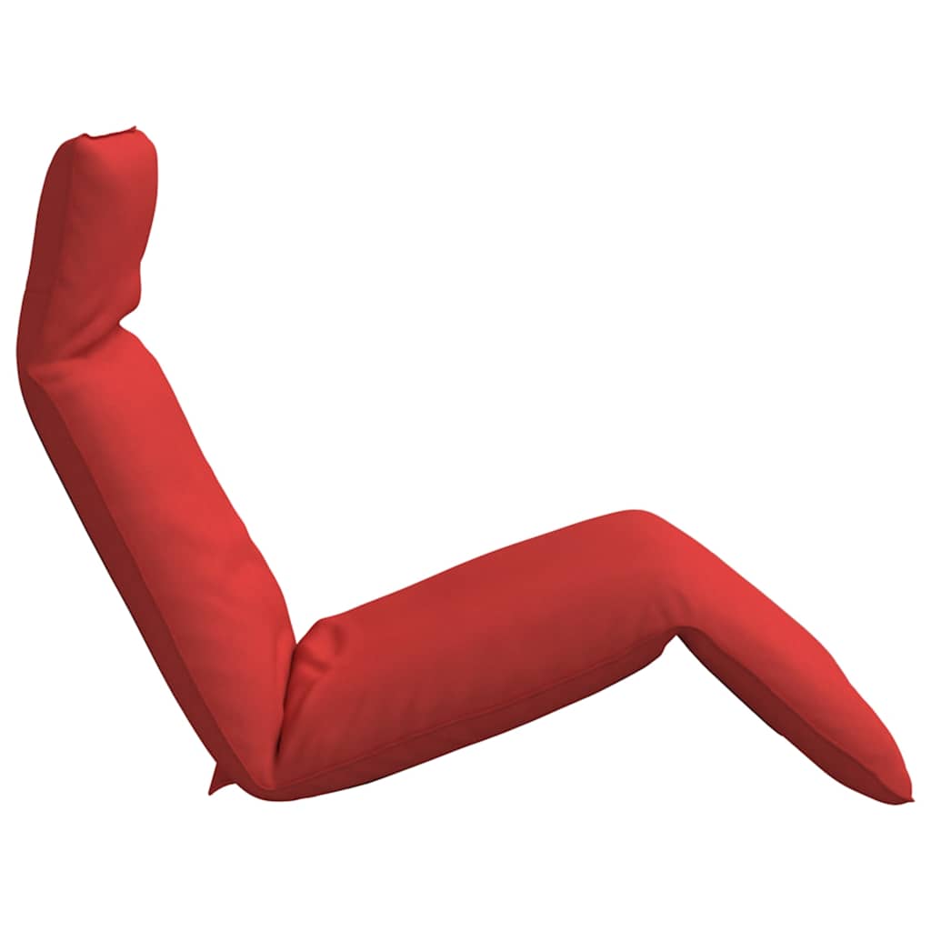 Espreguiçadeira dobrável 175x54x8,5 cm tecido Oxford vermelho