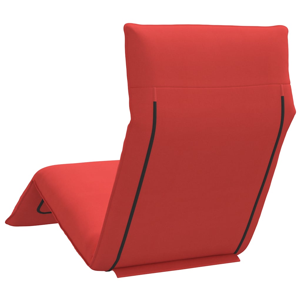 Espreguiçadeira dobrável 175x54x8,5 cm tecido Oxford vermelho