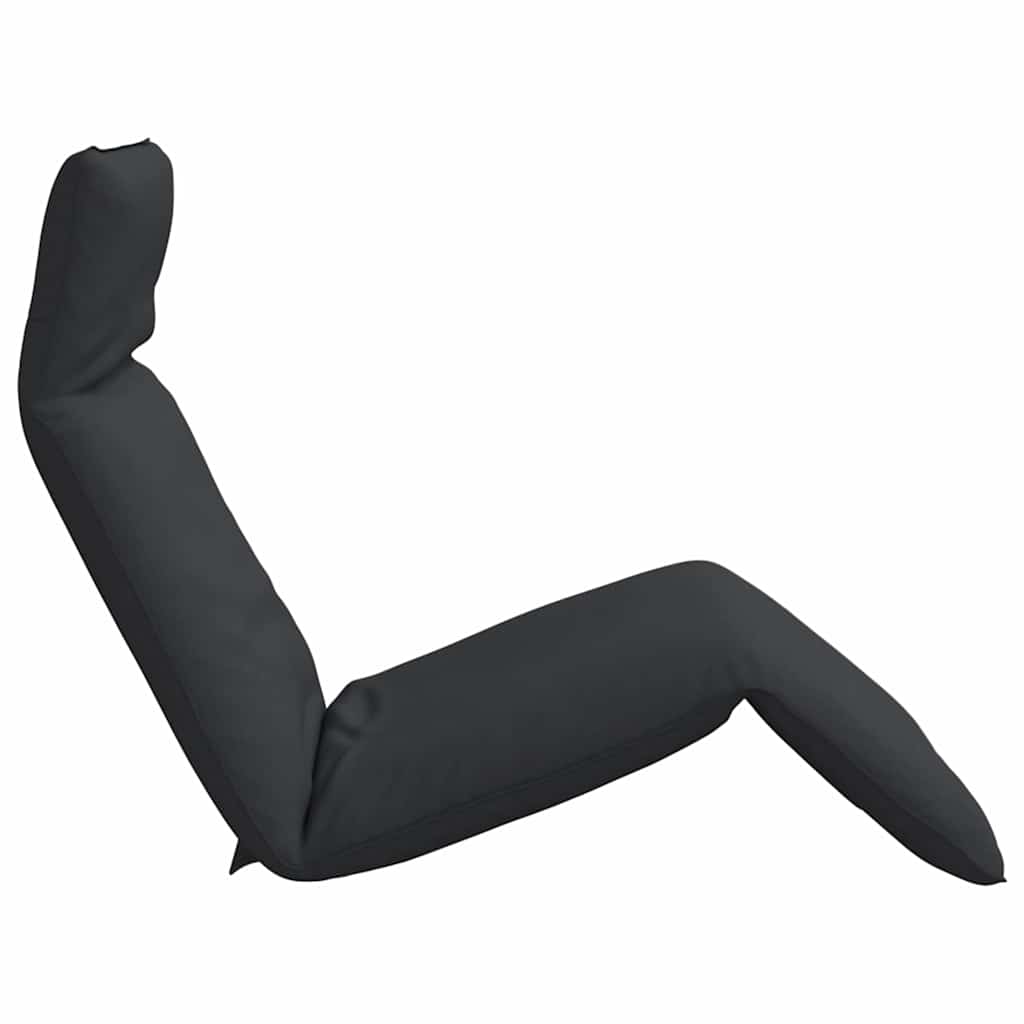 Folding sun lounger 175x54x8.5 cm black Oxford fabric