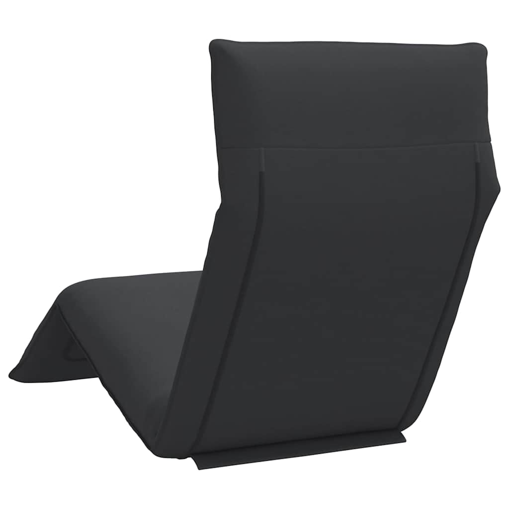 Folding sun lounger 175x54x8.5 cm black Oxford fabric