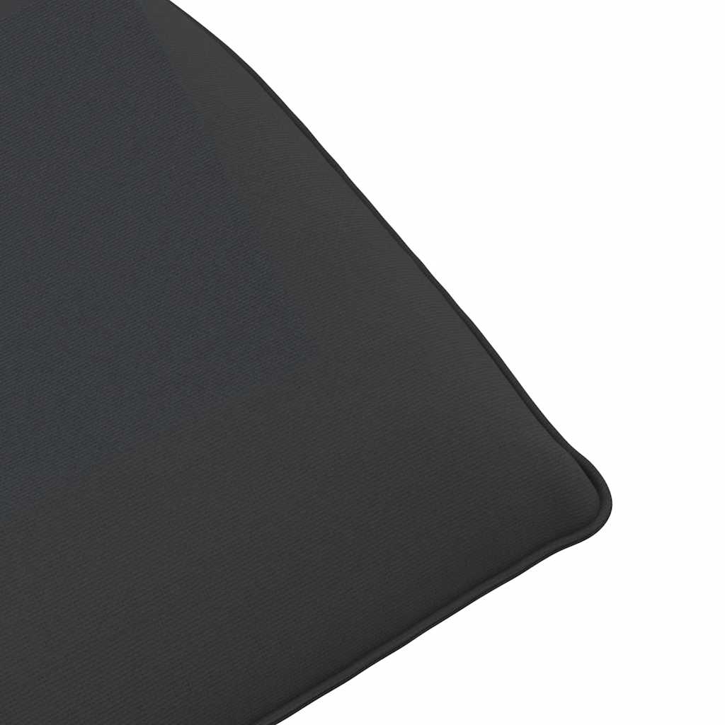 Folding sun lounger 175x54x8.5 cm black Oxford fabric
