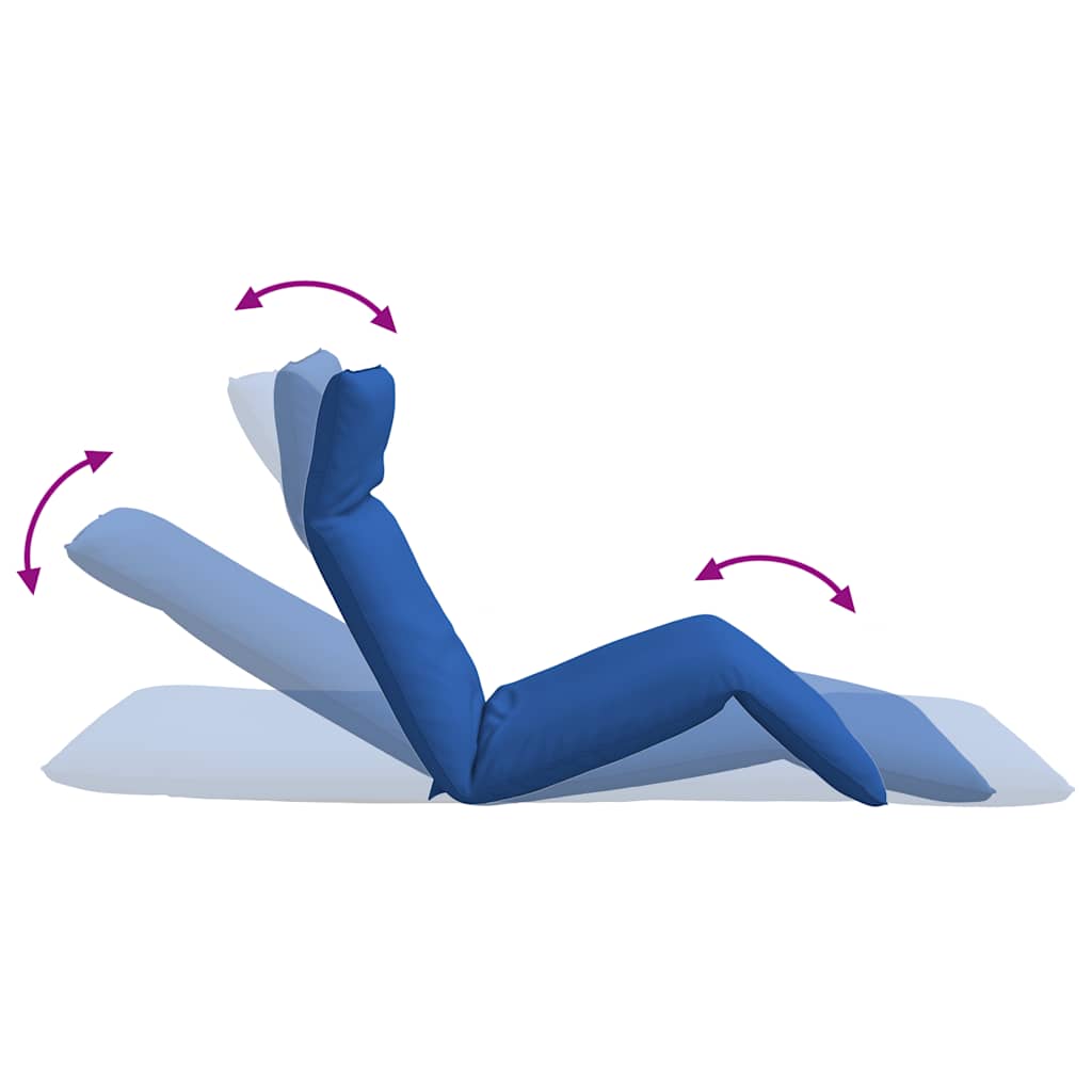 Folding sun lounger 175x54x8.5 cm royal blue Oxford fabric