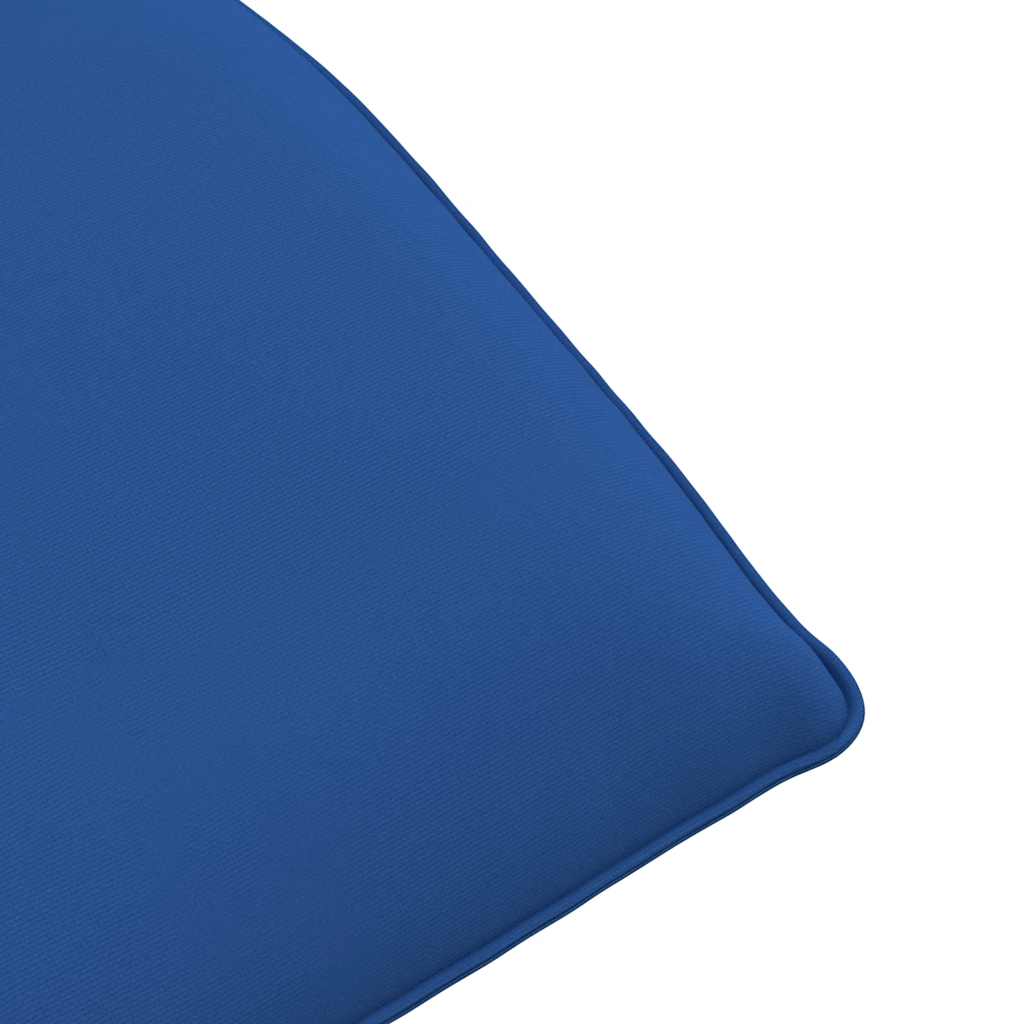 Folding sun lounger 175x54x8.5 cm royal blue Oxford fabric