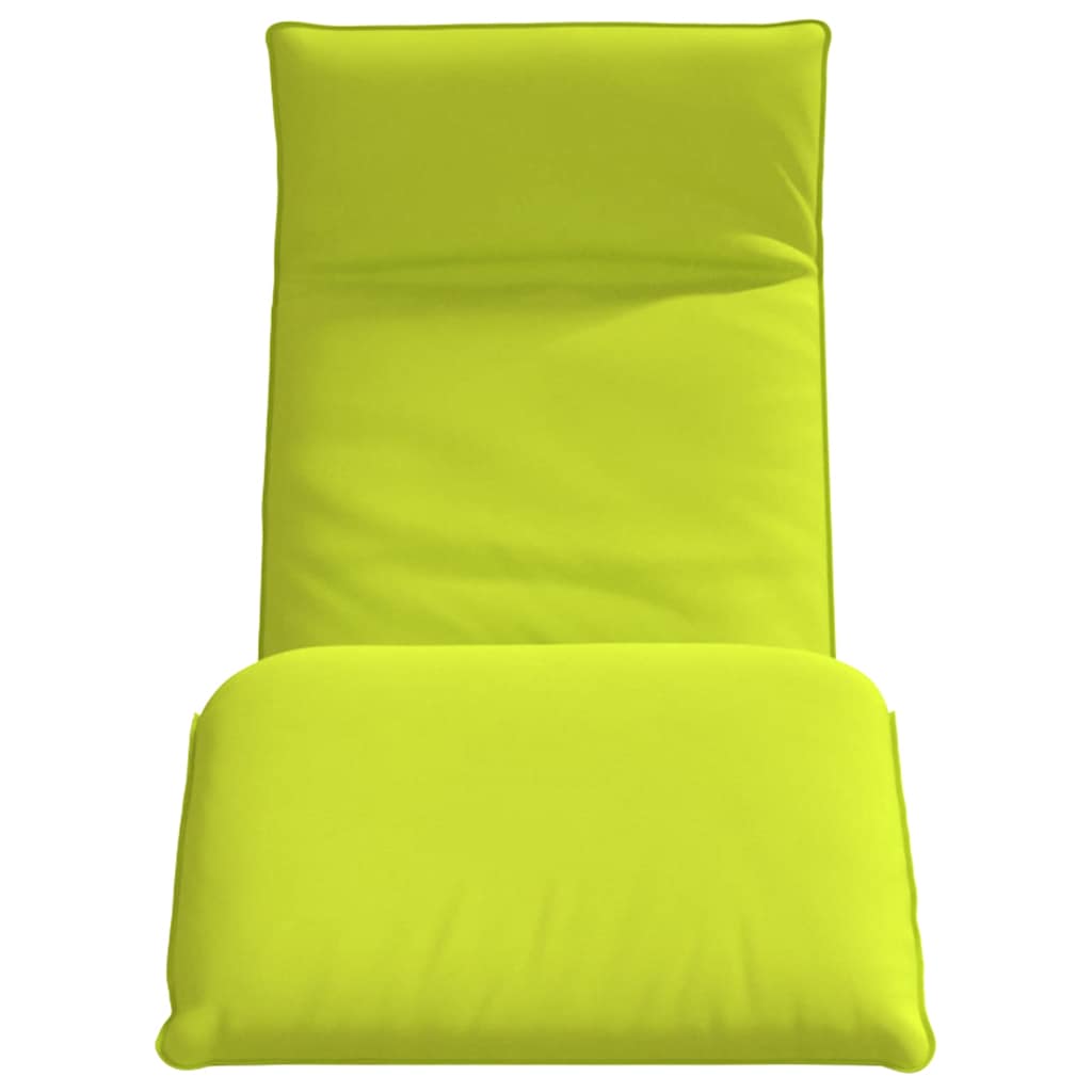 Espreguiçadeira dobrável 175x54x8,5 cm verde brilhante