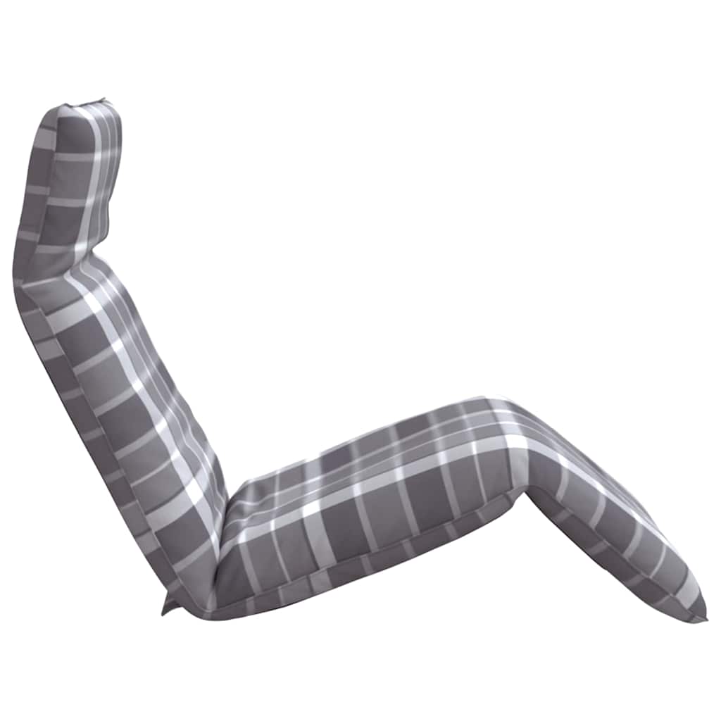 Folding sun lounger 175x54x8.5 cm Grey checkered pattern