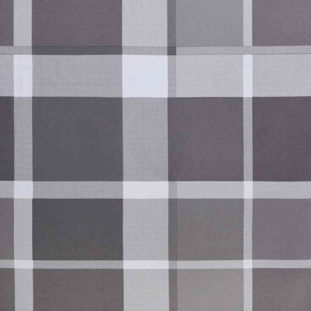 Folding sun lounger 175x54x8.5 cm Grey checkered pattern